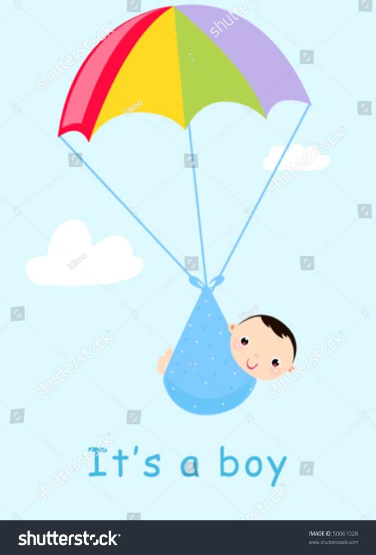 Малыш на парашюте