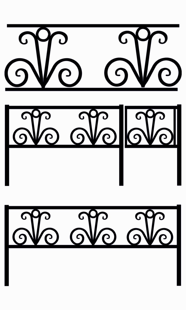 Кованые оградки на могилу эскизы
