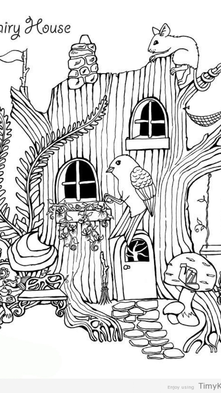 Картонный игровой развивающий домик-раскраска «Сказочный», высота 130 см, ЮНЛАНДИЯ, 880358