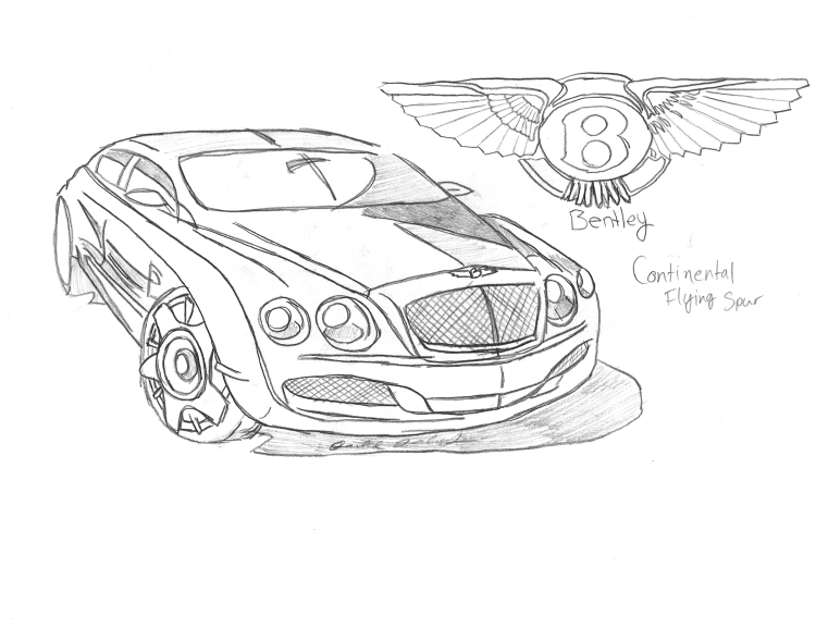 раскраска Логотип Bentley раскраски