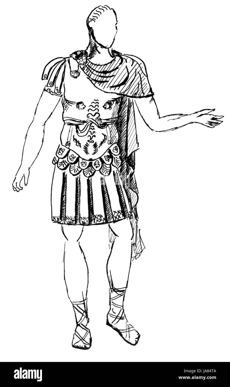 Эскиз костюма древнего Рима