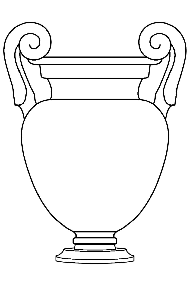 Рисунок карандашом декоративная ваза