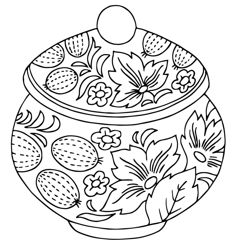 Черно белые рисунки орнамент на посуде (47 фото) » Рисунки для срисовки и не только