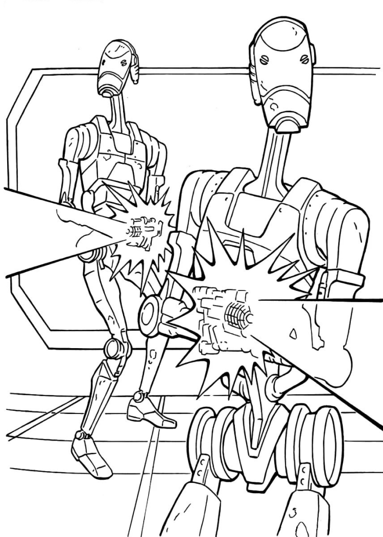 Атом, сильный робот в раскраске Astro Boy