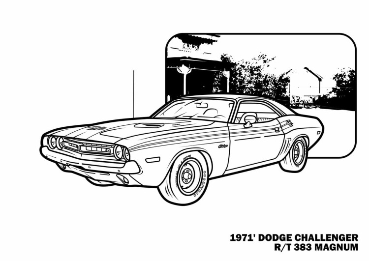Раскраска Dodge