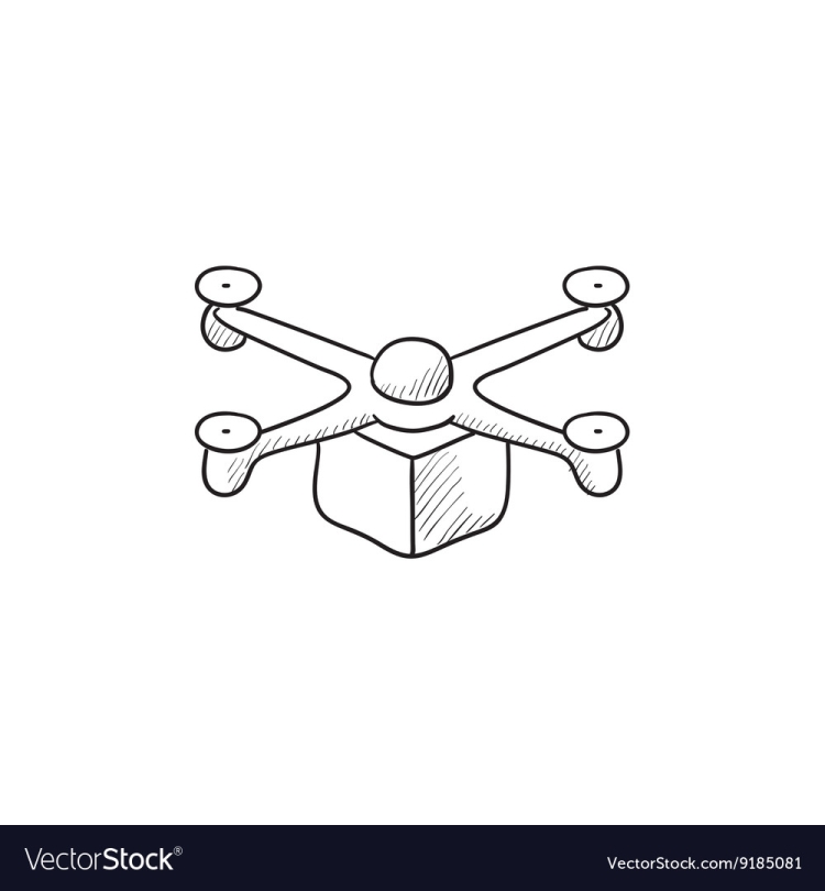Квадрокоптер рисунок карандашом