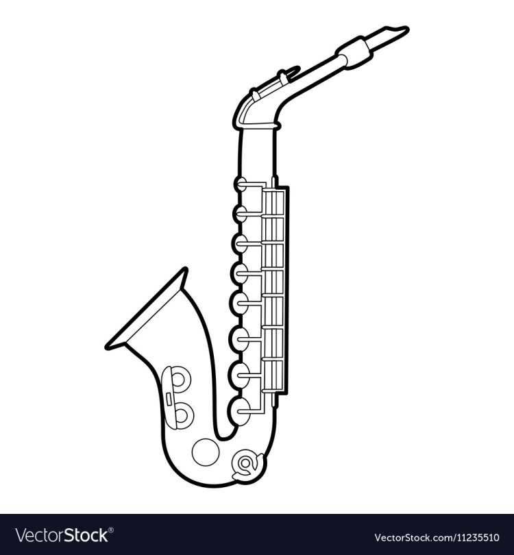 Рисунок саксофона 3 класс