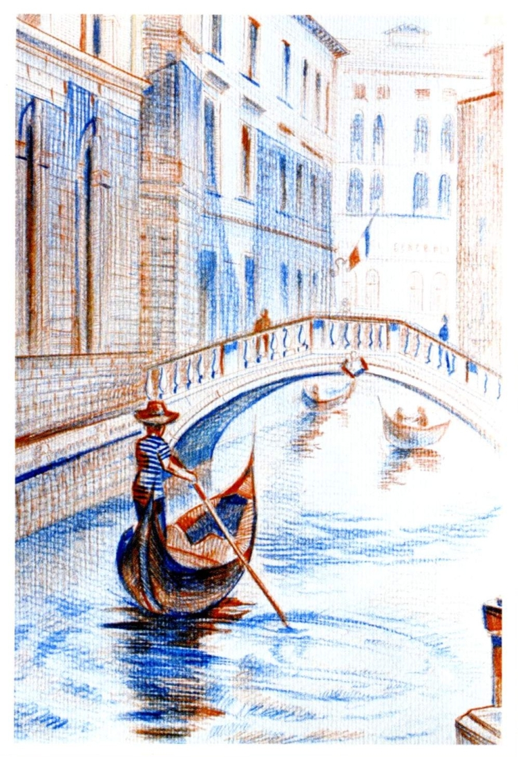 Венеция карандашом