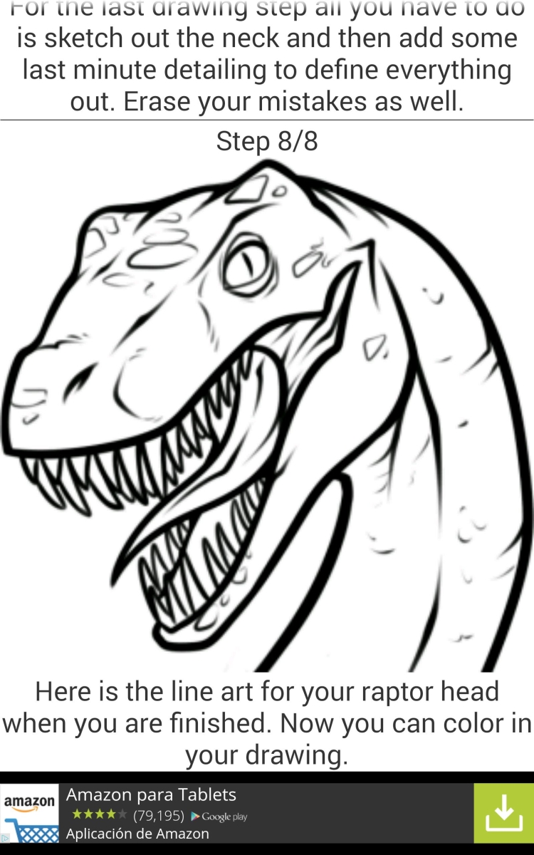 Раскраска лицо динозавра
