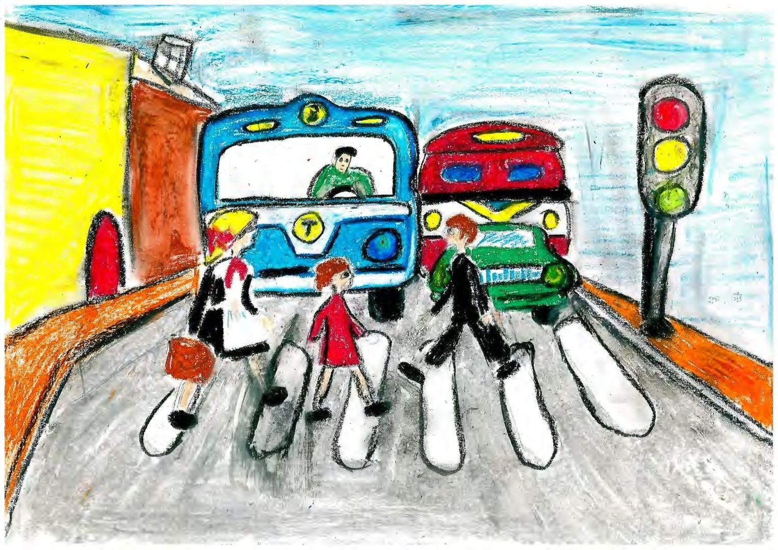 Безопасность на дороге для подростков рисунки
