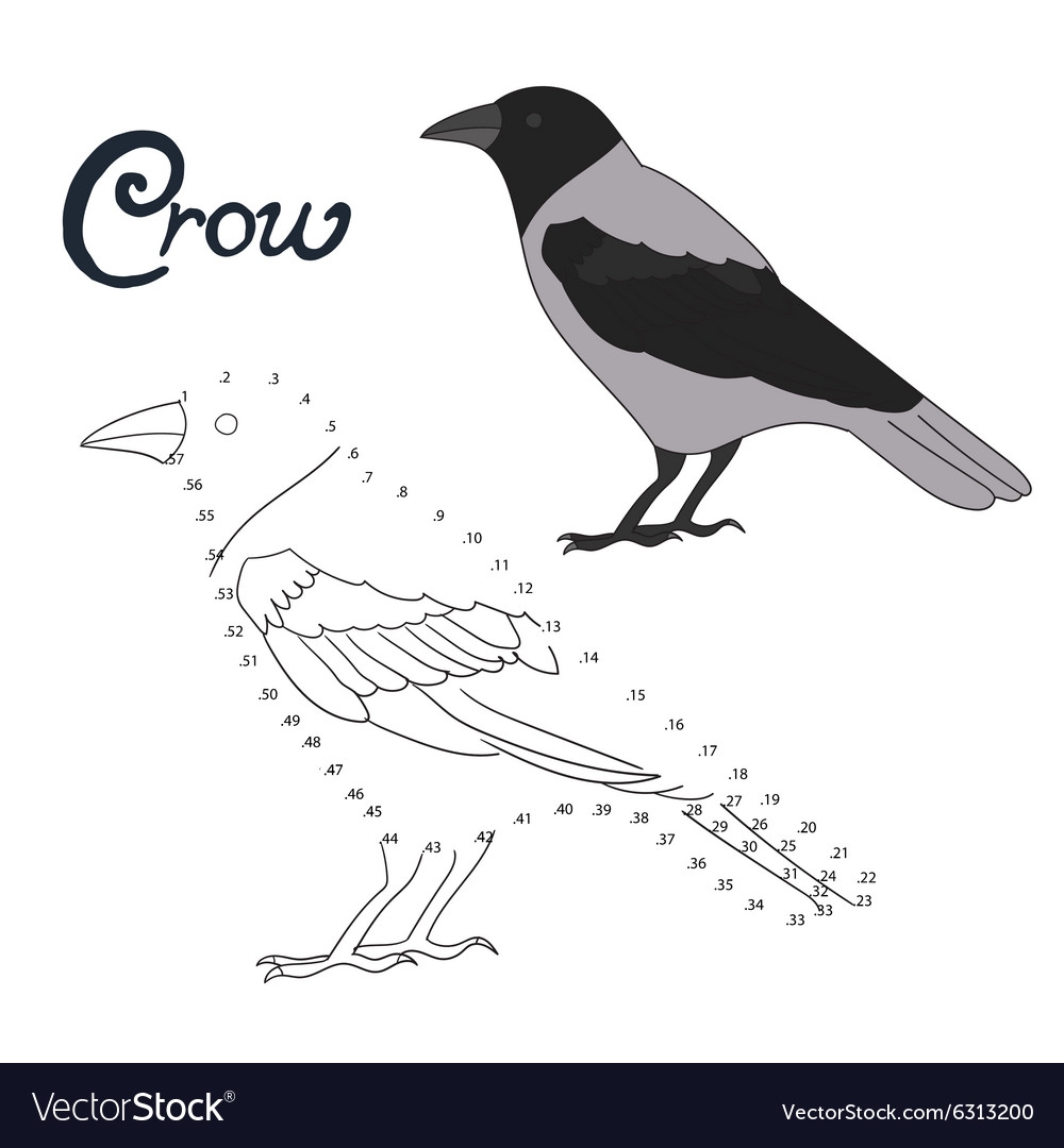 Рисование ворона