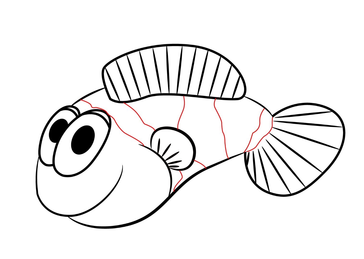 Была рыбка простая. Рыбка рисунок. Рыба клоун раскраска для детей. Рыба клоун рисунок карандашом. HS,F Kjey hfcrhfcrf.