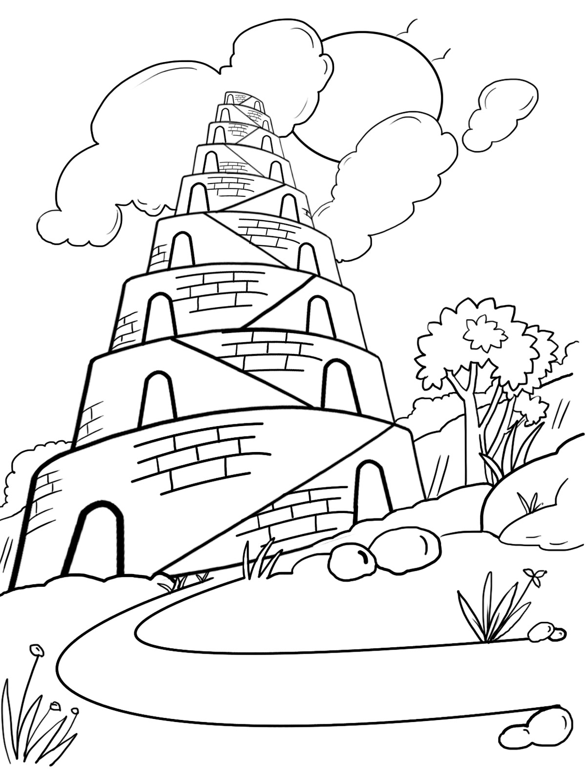 Рисунок карандашом вавилонская башня - 44 фото