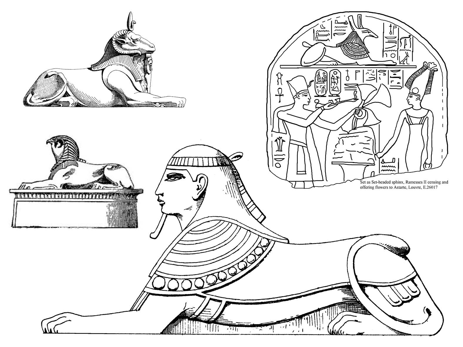 Раскраска с заданиями Древний Египет