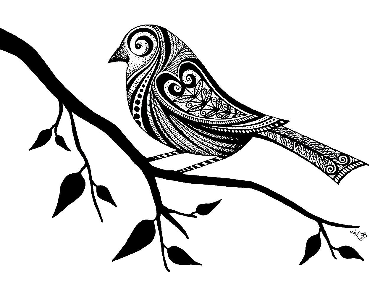 Стилизованное изображение птиц