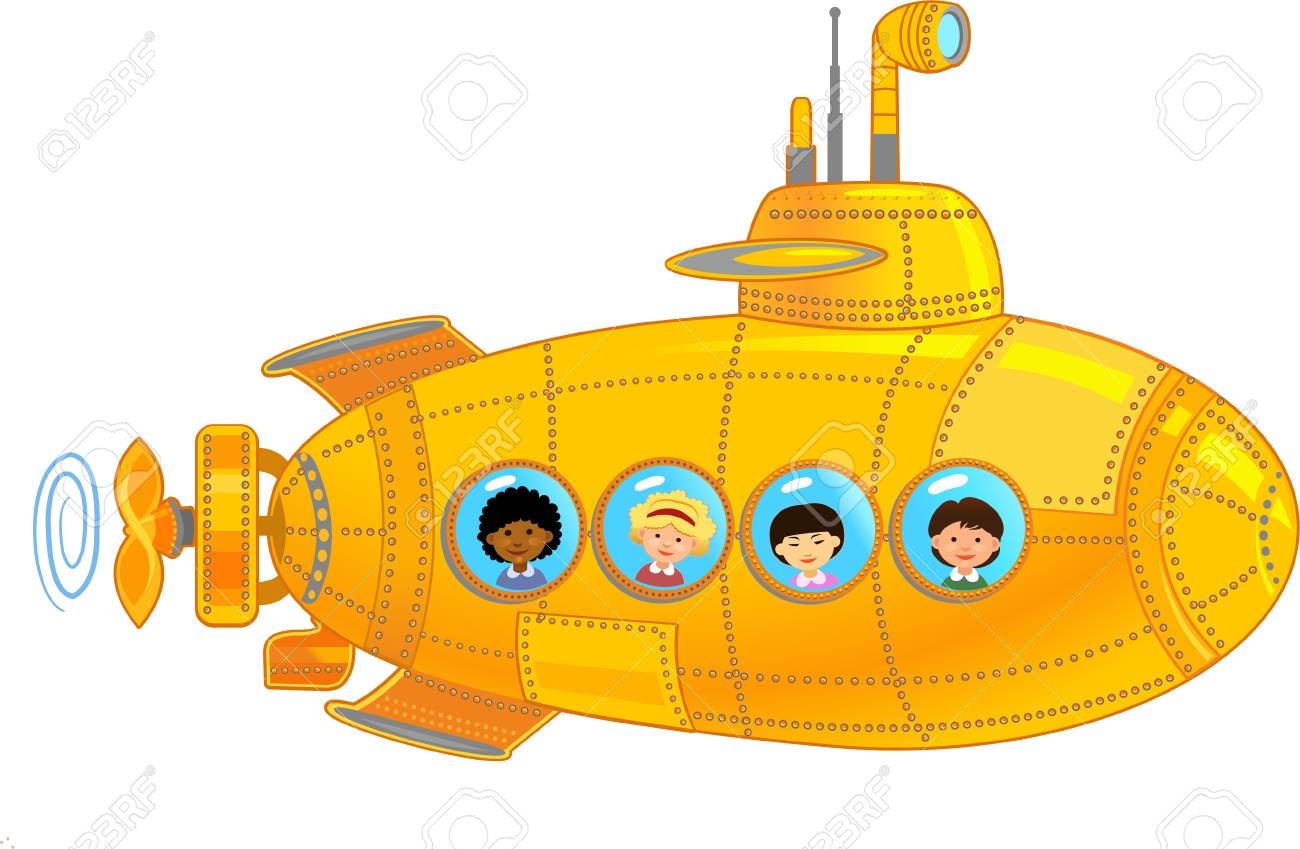 Подводная лодка Батискаф вектор