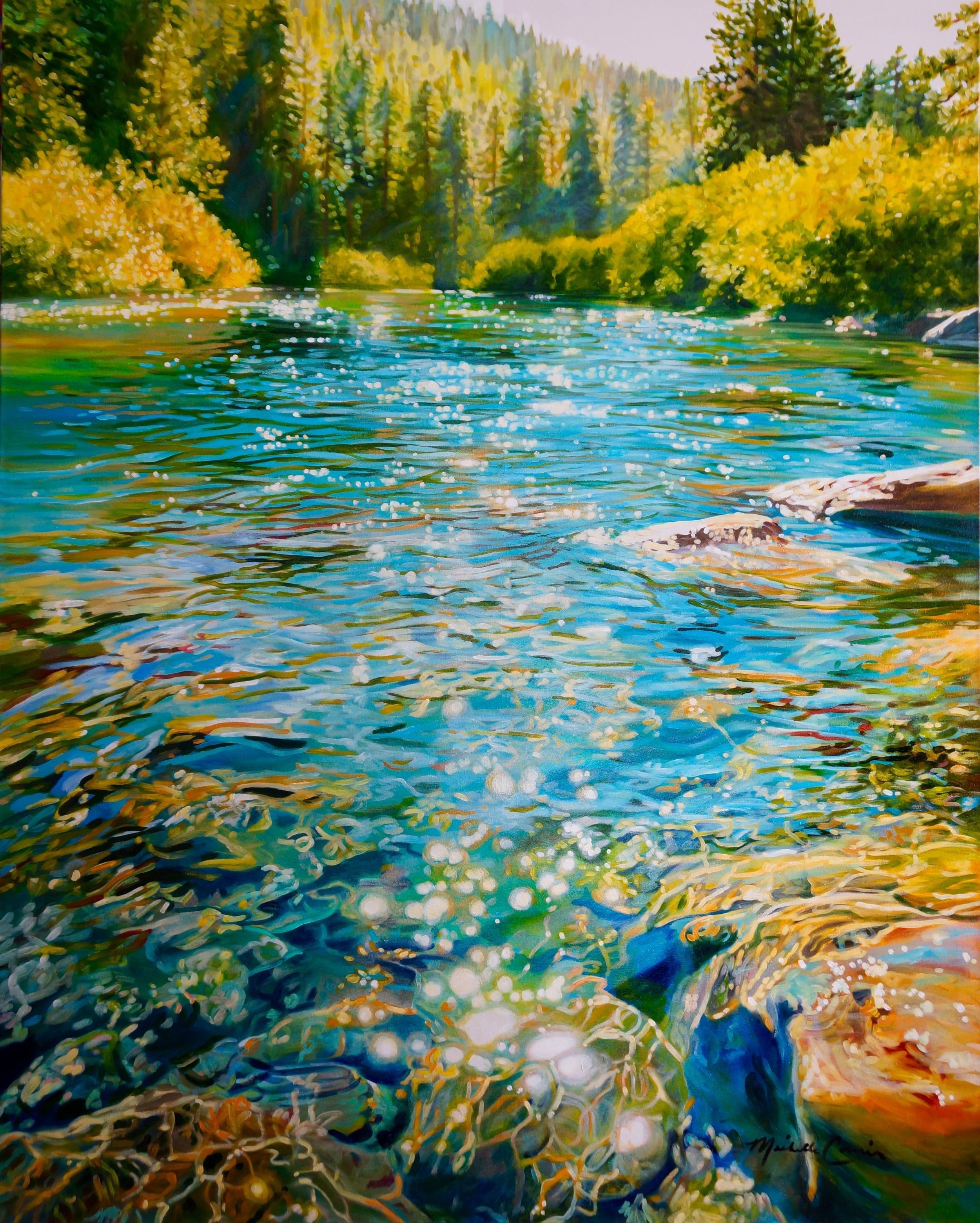 Water painting. Пейзаж картина. Пейзаж с водой живопись. Пейзаж с водой маслом. Река акрилом.