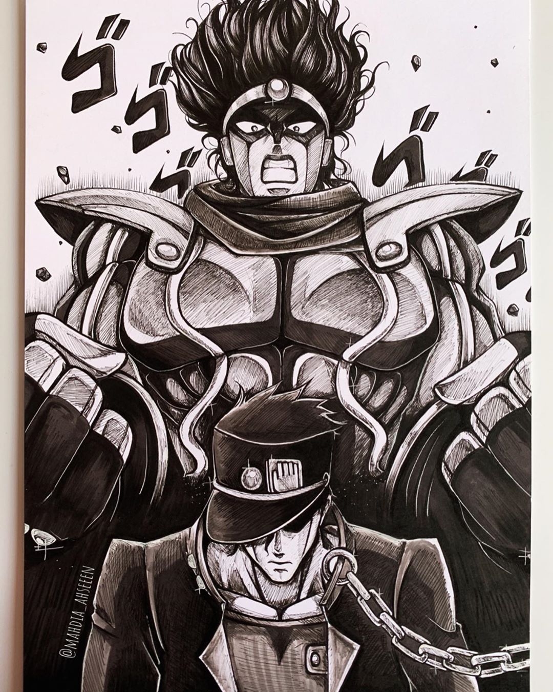 Star platinum рисовать