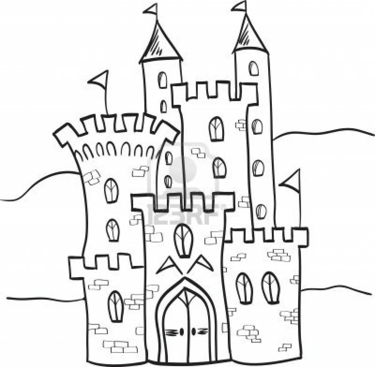 Замок картинка для детей