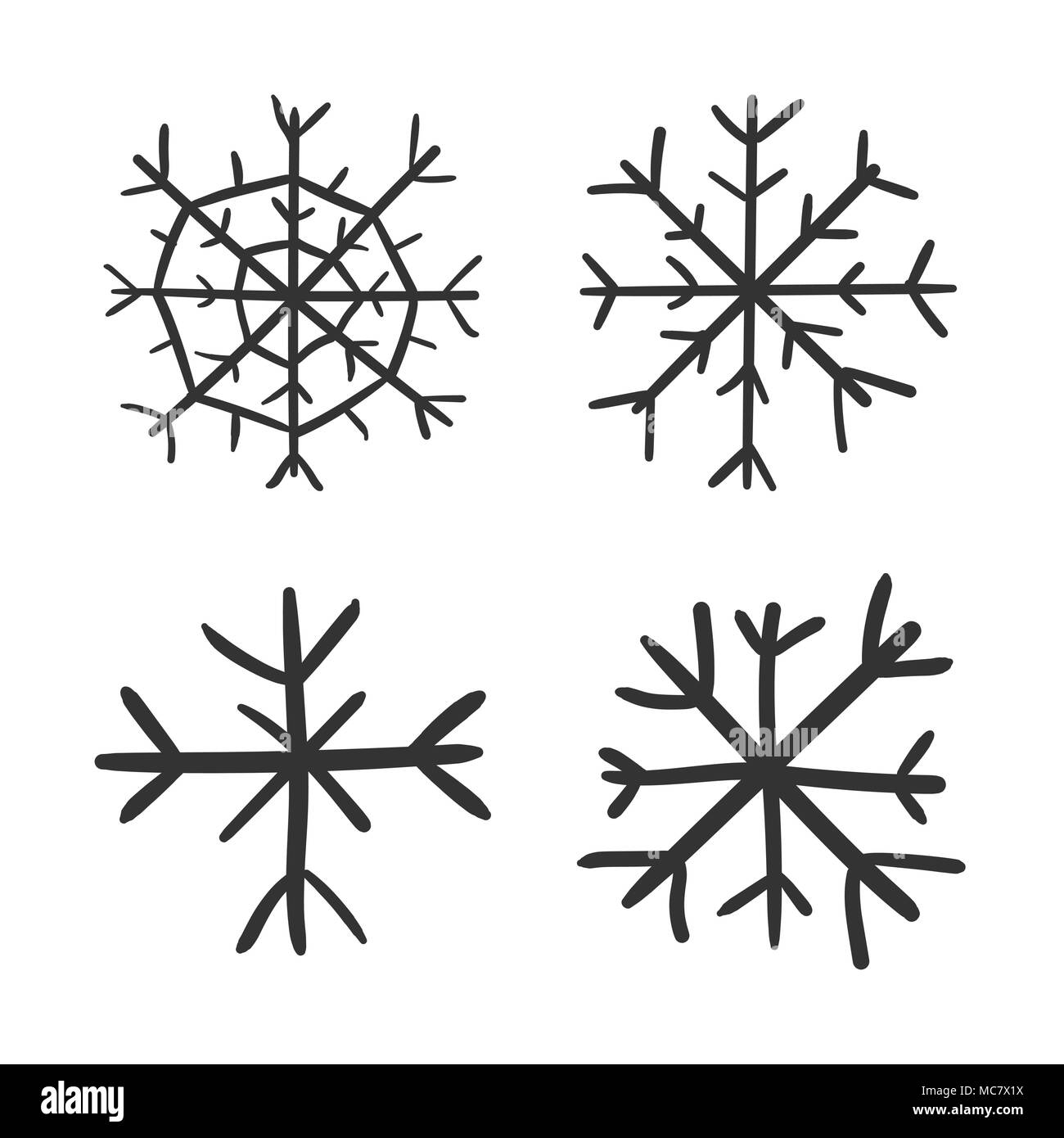 Симметрия снежинки рисунок карандашом