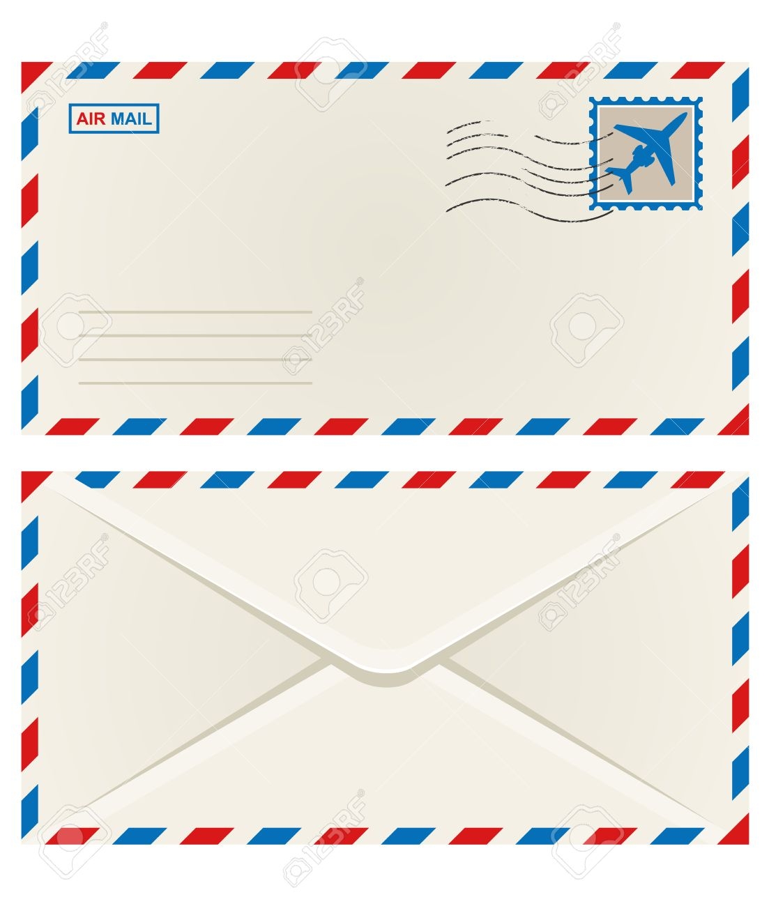 Почтовый конверт сзади