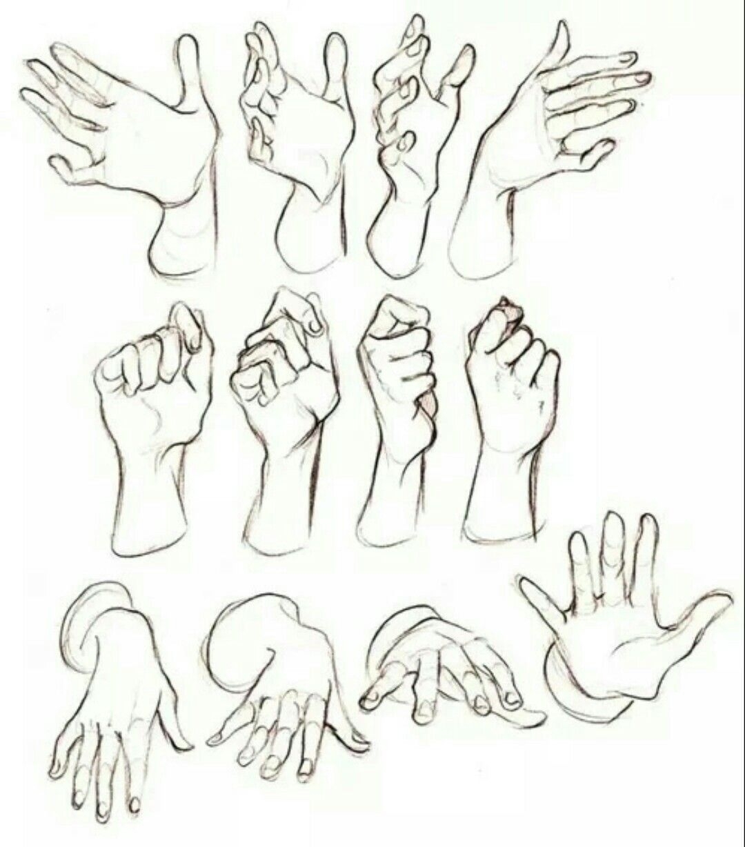 Как рисовать кисти рук: Конструкция