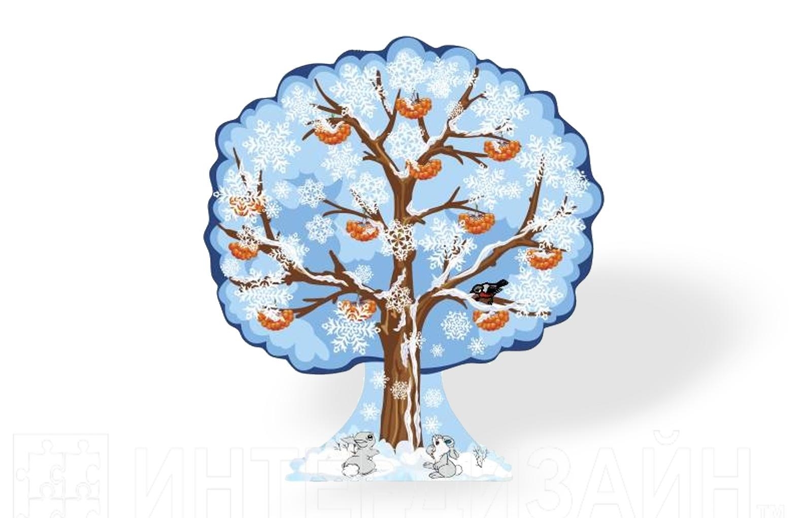Зимнее дерево для детей в детском саду