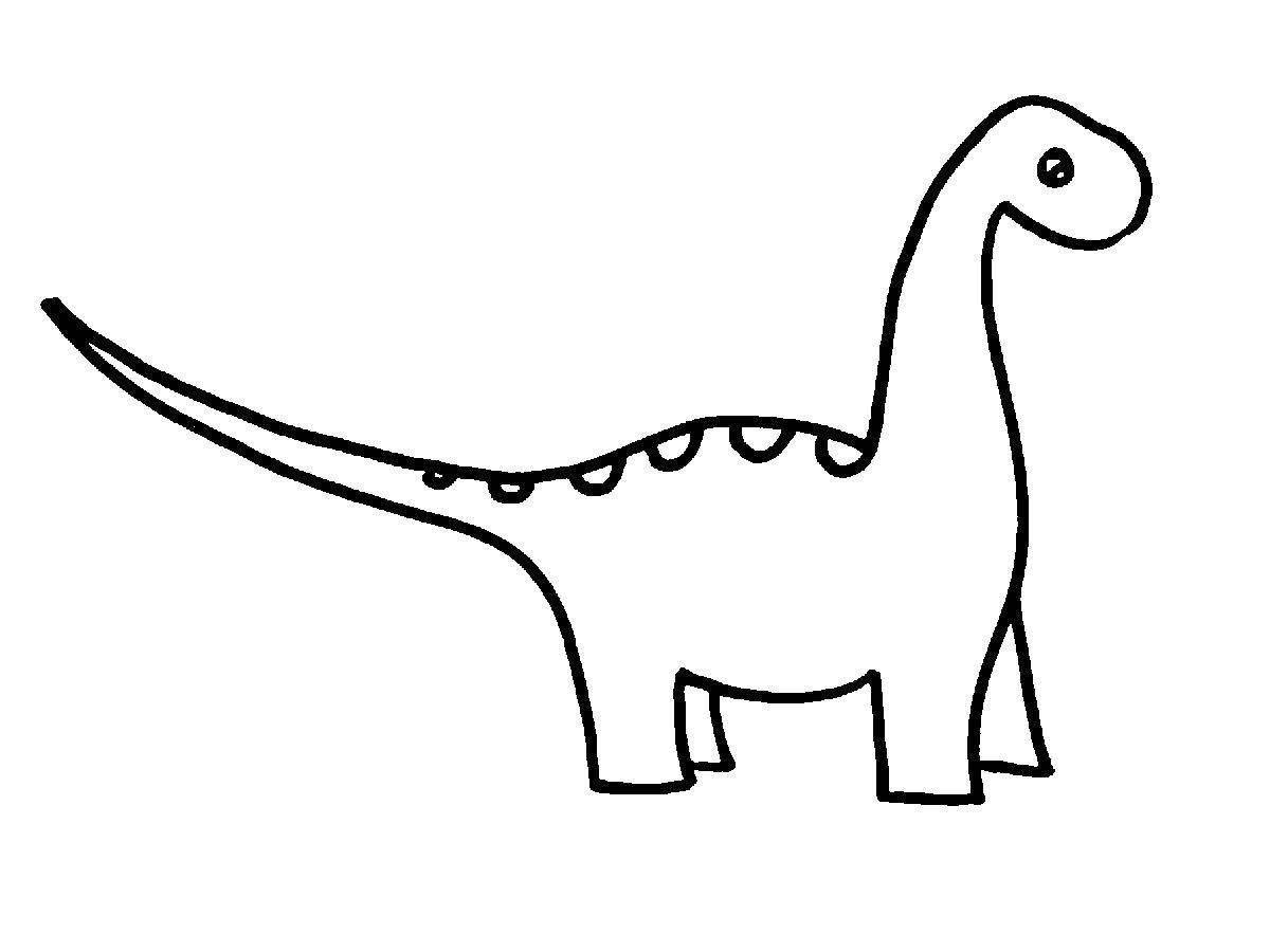Динозавр рисунок карандашом легкий - 67 фото