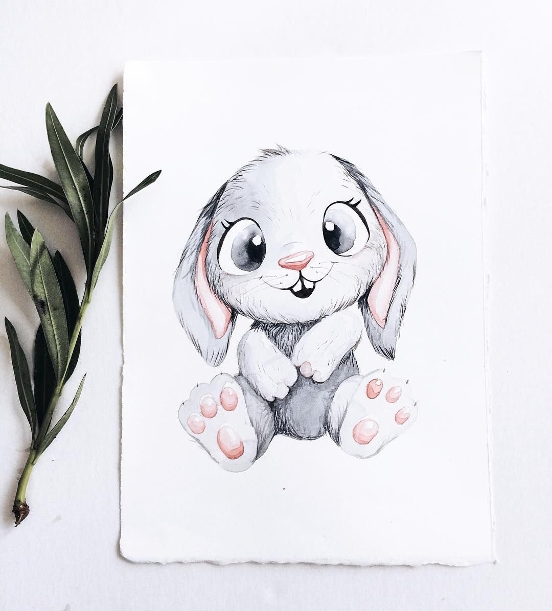 Как нарисовать зайца быстро и мило — простой рисунок зверька, выполненный за две минуты