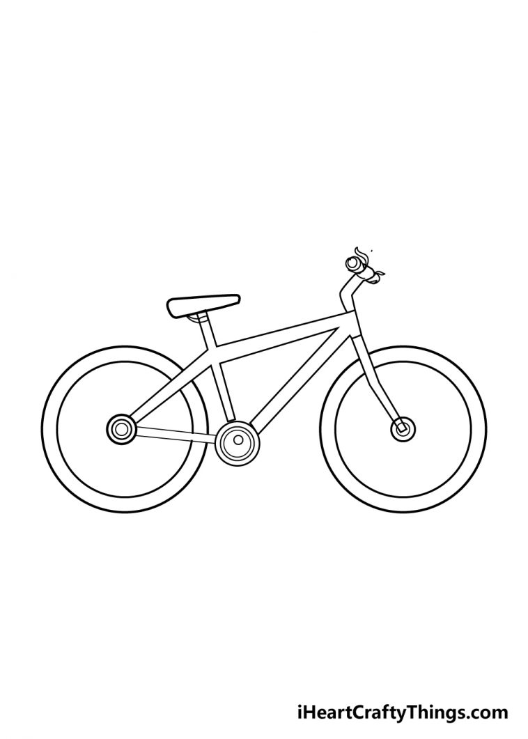 Велосипед рисунок карандашом для детей - 34 фото