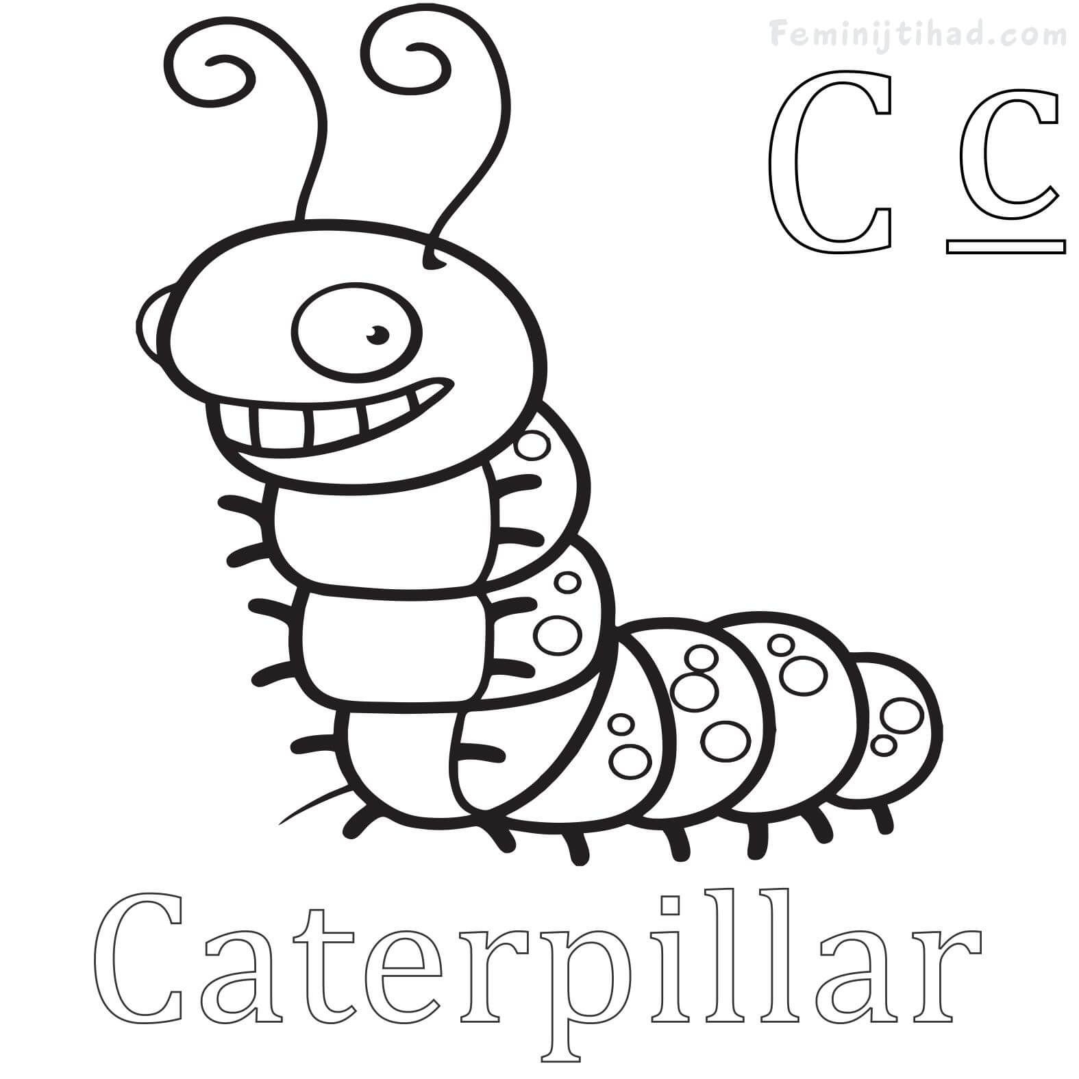 Caterpillar for colouring