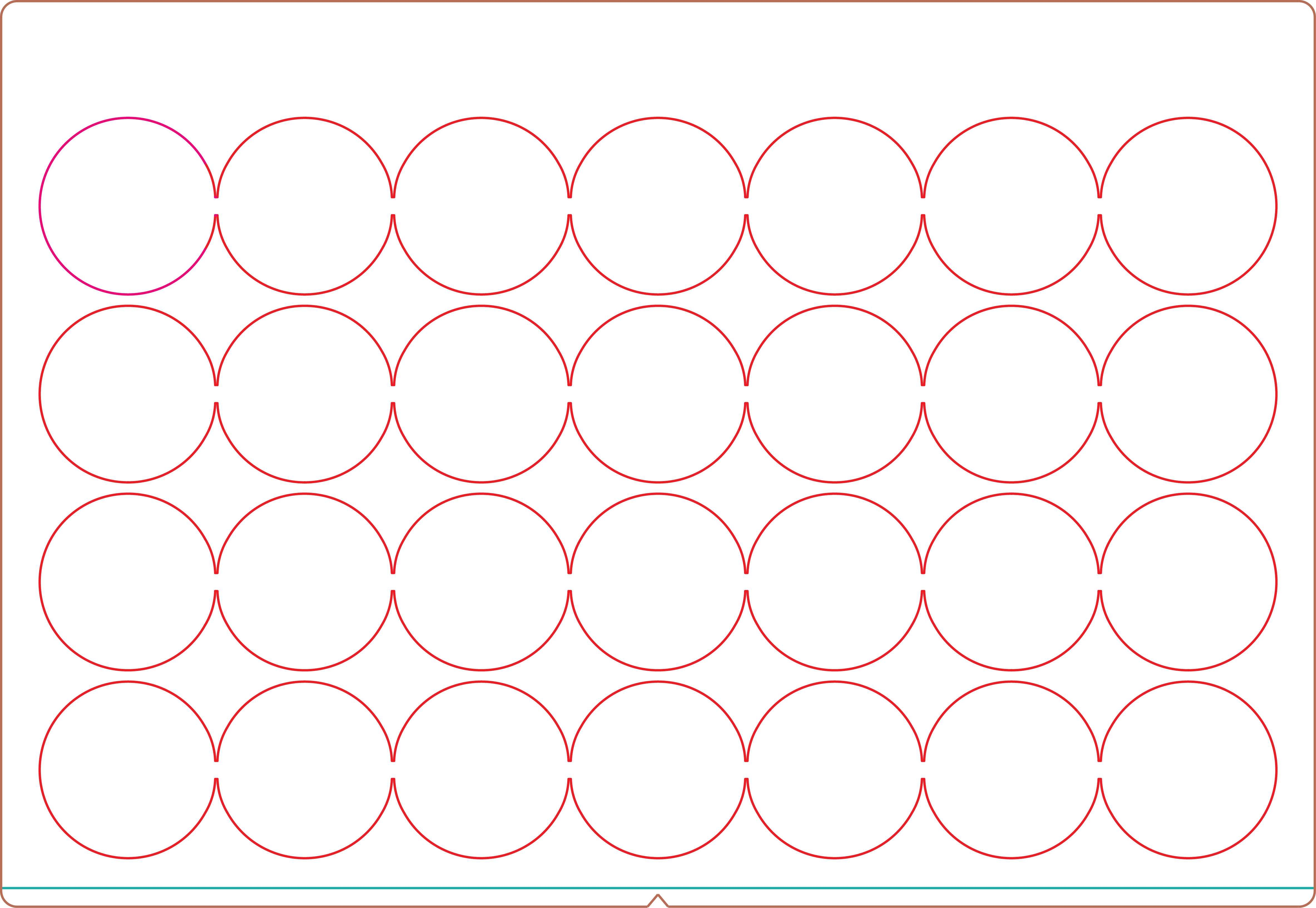 Много кругов на одном листе