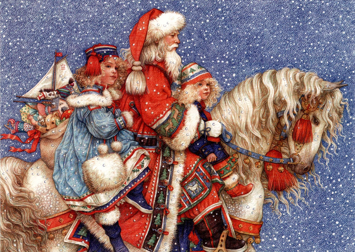 Ивонна Гилберт Рождественские иллюстрации