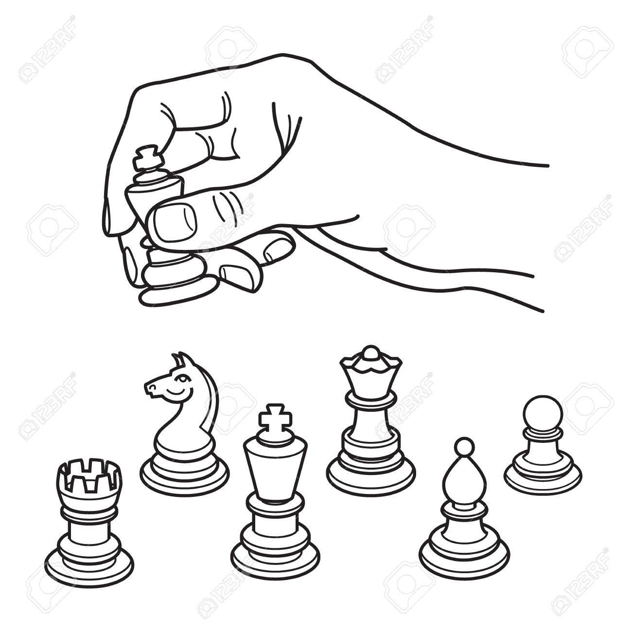Рука держит шахматную фигуру