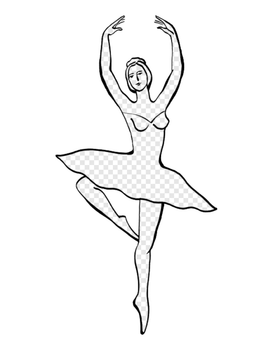 Балерина рисунок легкий