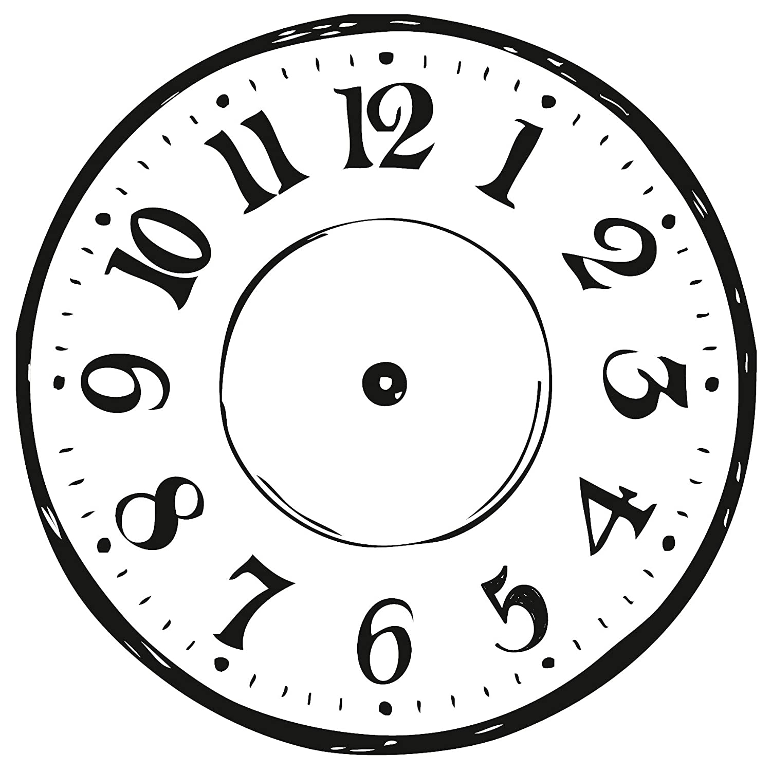 Шаблон часов для печати