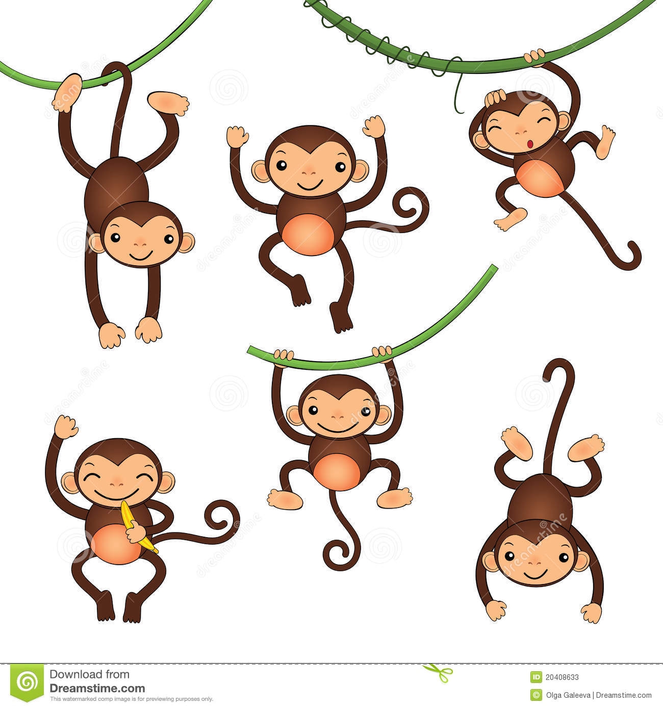 Милые обезьянки рисунки