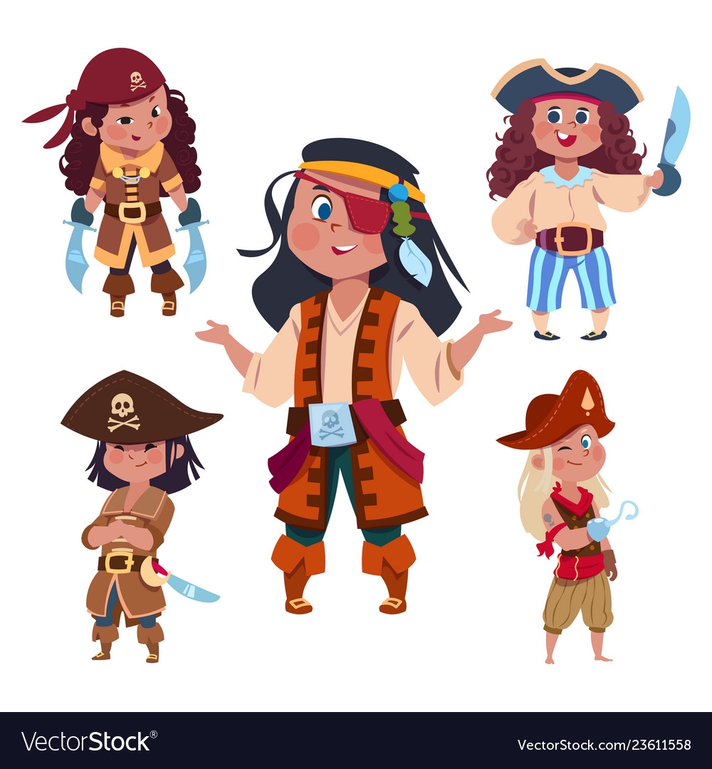 Пиратская одежда мультяшные
