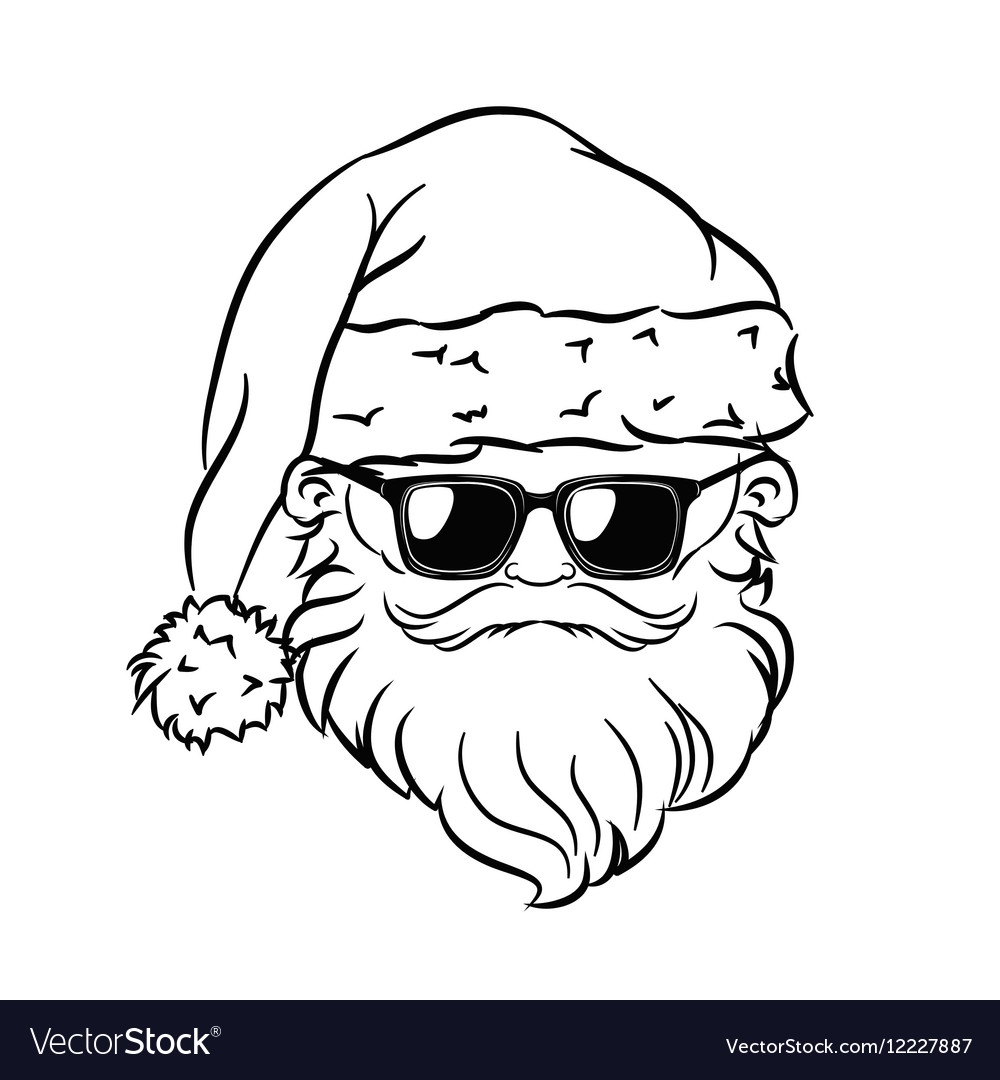 Дед Мороз с черной бородой