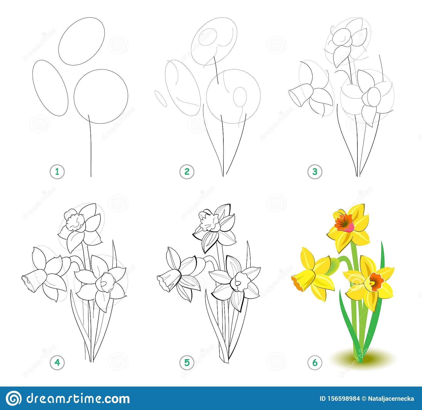 Рисунки цветы для срисовки