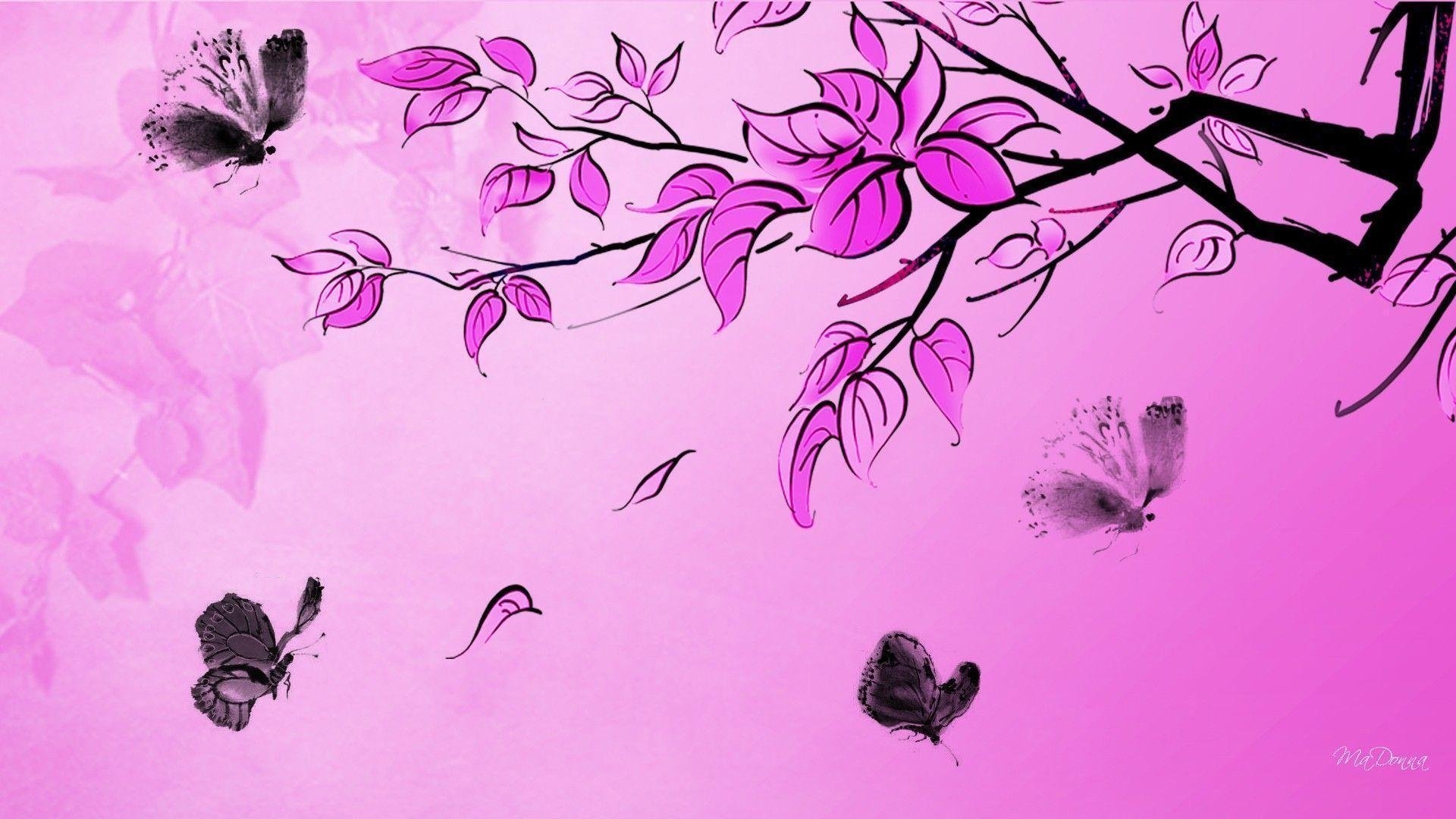 Рисуем на экране обои. Фон бабочки. Красивый фон с бабочками. Розовый фон с бабочками. Фон для рисунка.