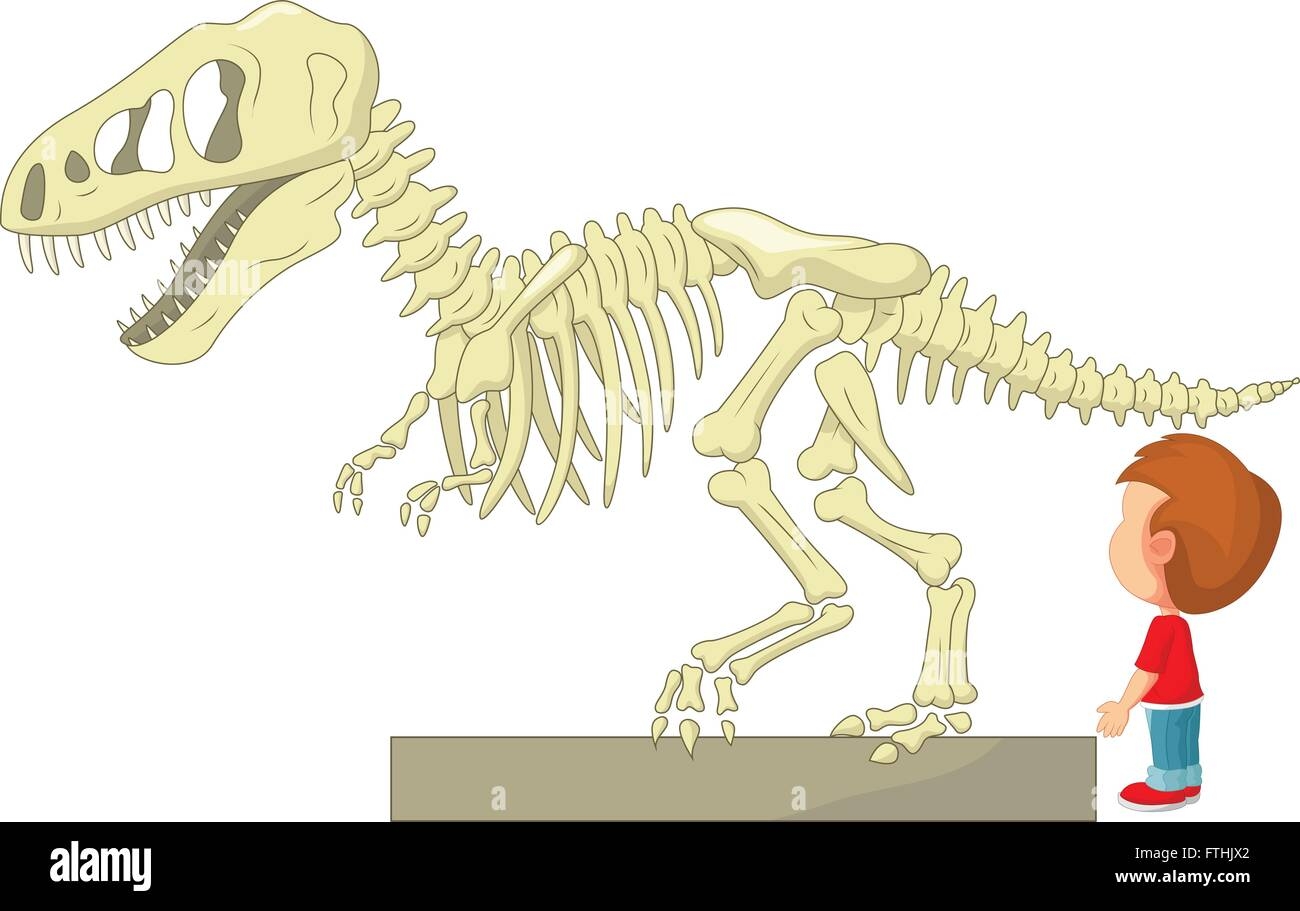 Скелет маленького динозаврика
