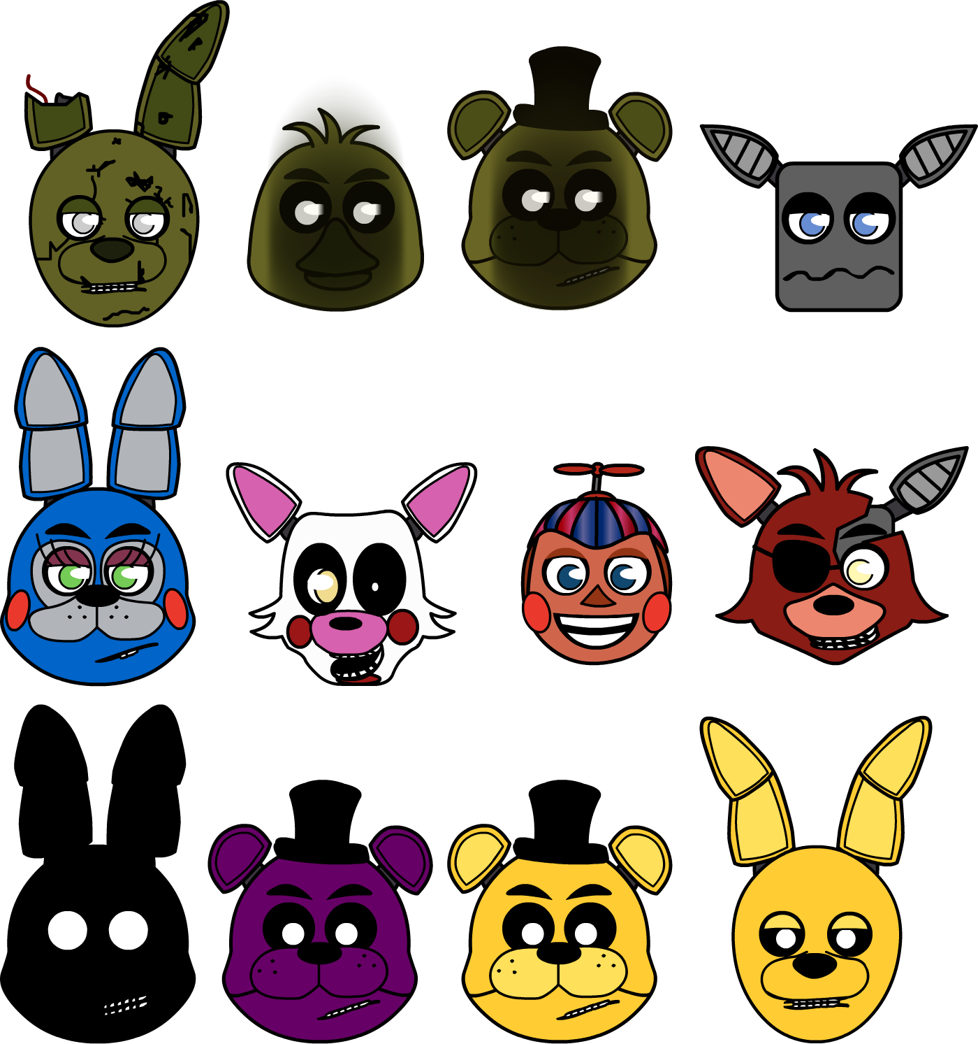 Нарисовать фнаф. FNAF герои. ФНАФ 8 персонажи. ФНАФ 9 персонажи. Рисование АНИМАТРОНИКОВ.