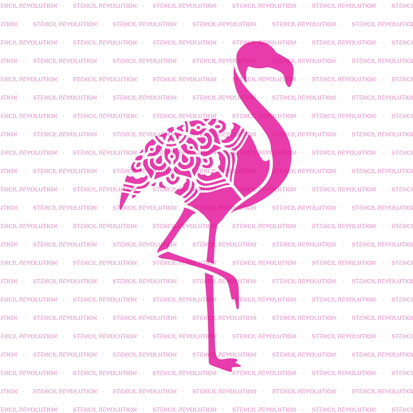 Фламинго трафарет
