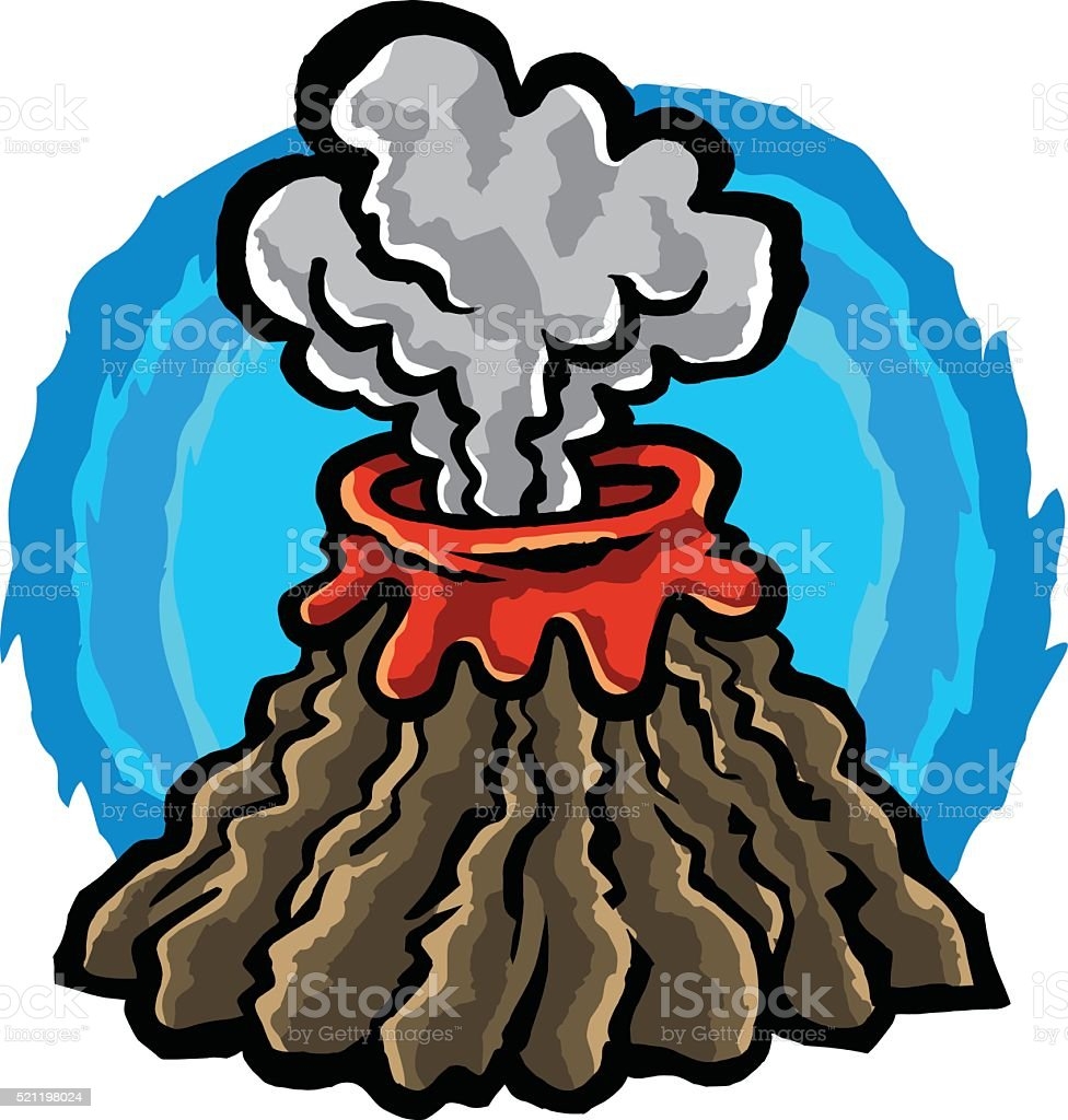 Дым вулкана вектор