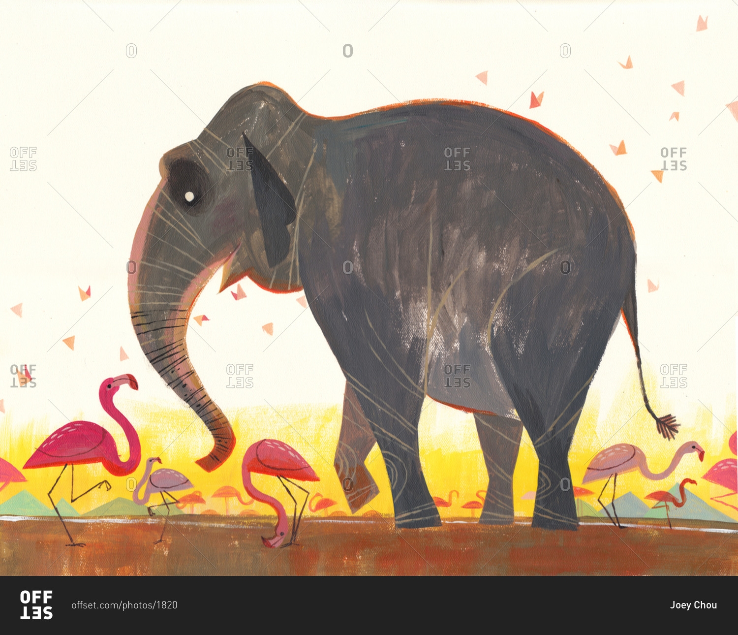 Слоны и Фламинго