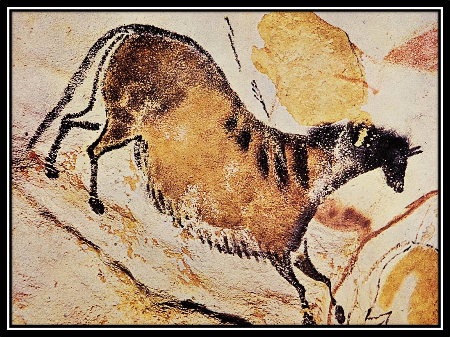 «Лошадь» (палеолит; Пещерная живопись; пещера Ласко, Франция)