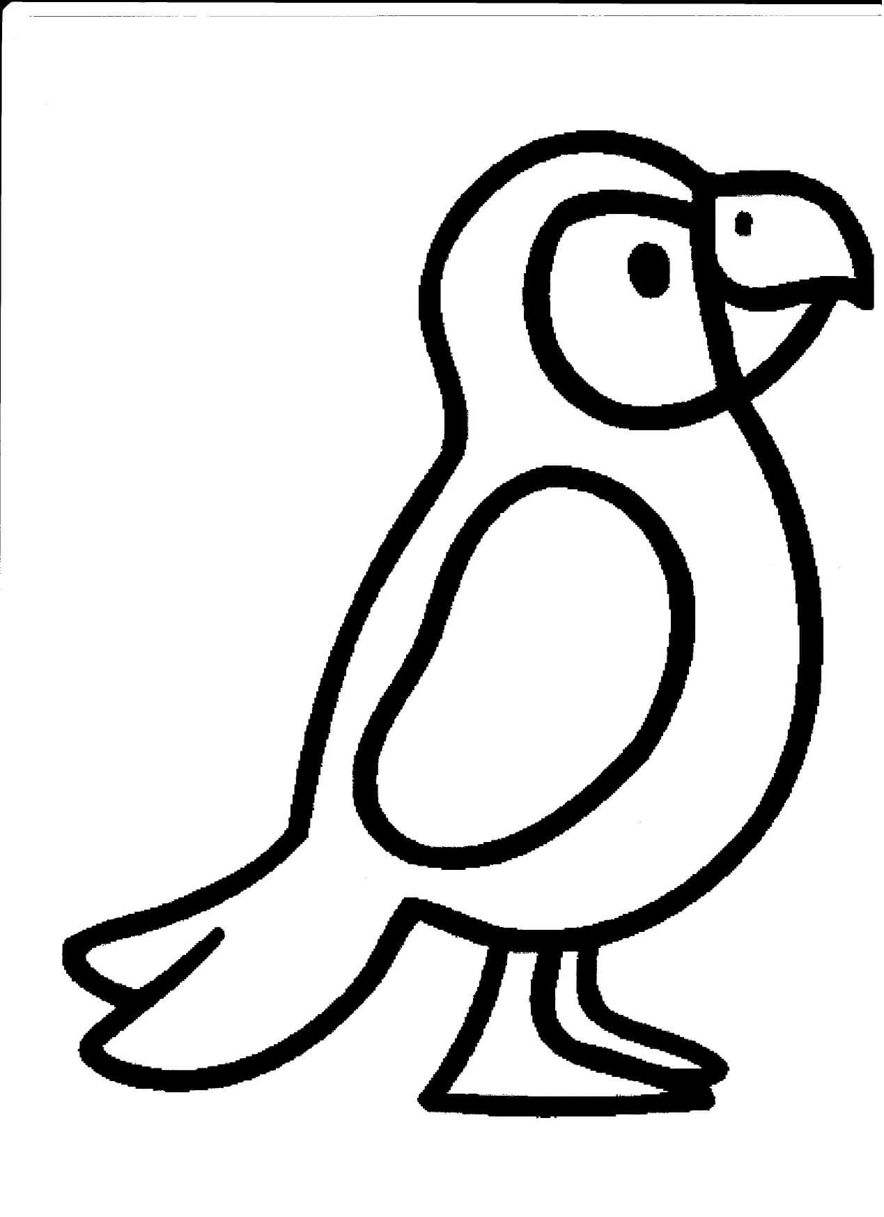 Трафарет птицы для рисования детям
