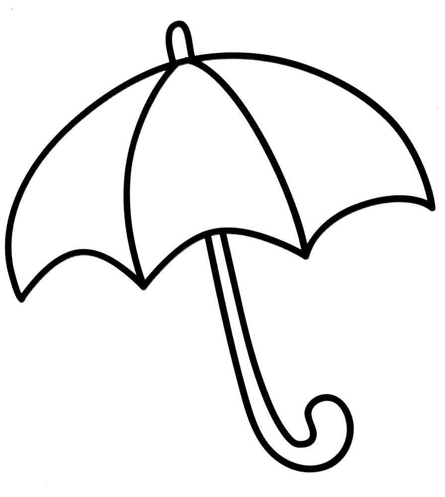 Детские зонтики раскраска
