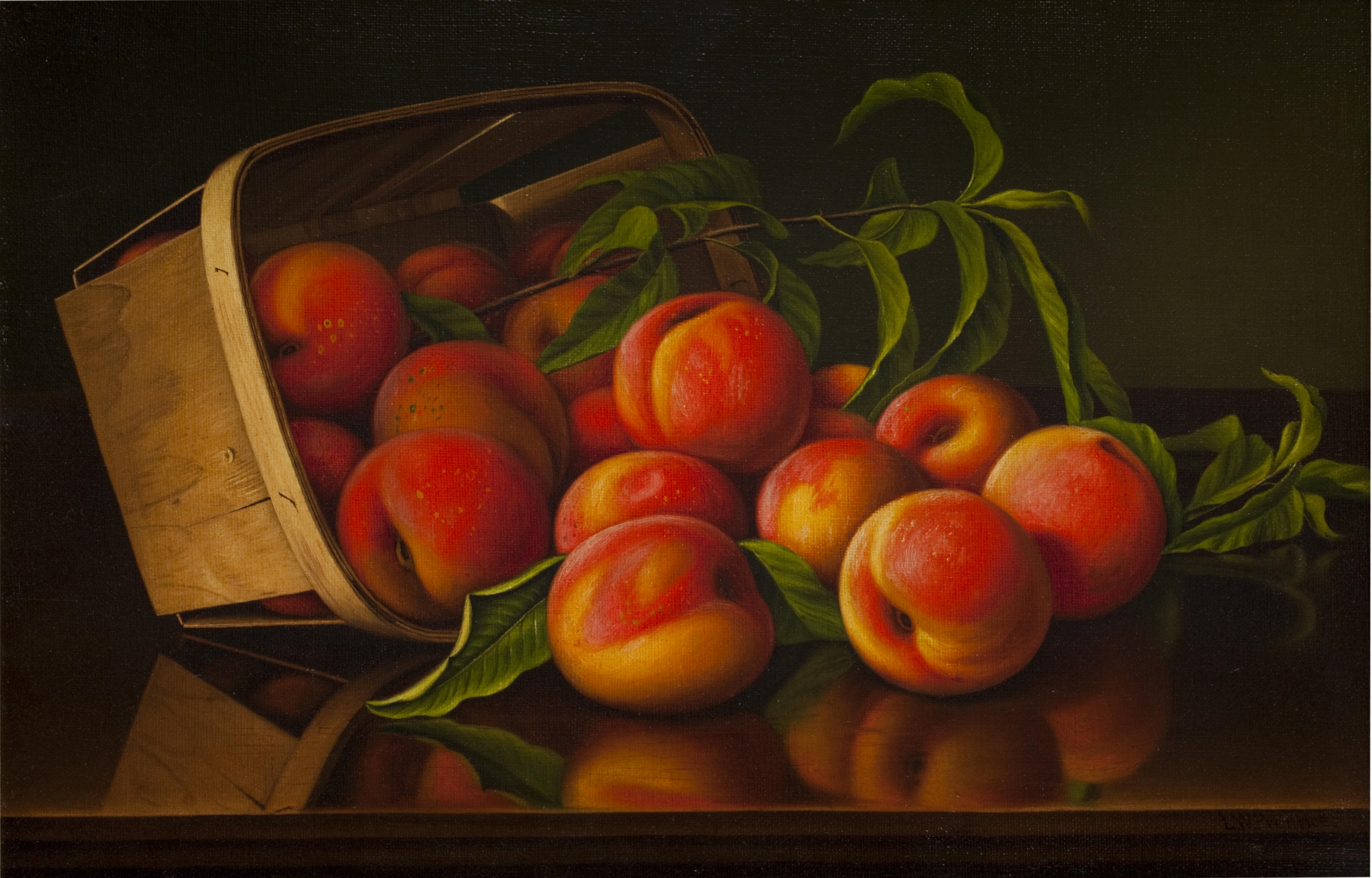 Персики живопись